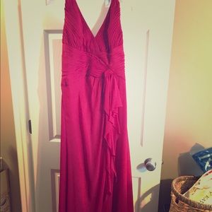 David’s Bridal Floor length dress - Red